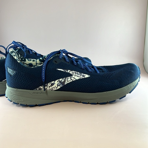 Brooks Revel 5 Used Men’s 13 Running Shoes Navy Blue White Gray - Picture 4 of 14